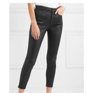 RAG & BONE Lamb Leather Skinny Jeans